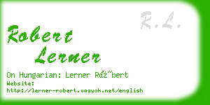 robert lerner business card